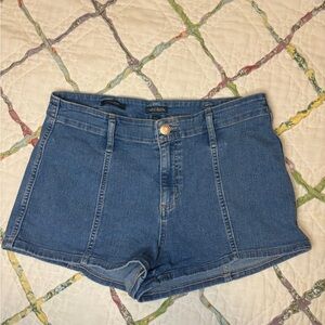 high rise wildfable jean shorts